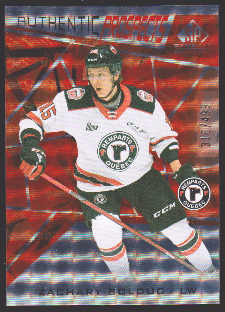 (image for) 2021-22 SP Game Used CHL Orange #48 Zachary Bolduc