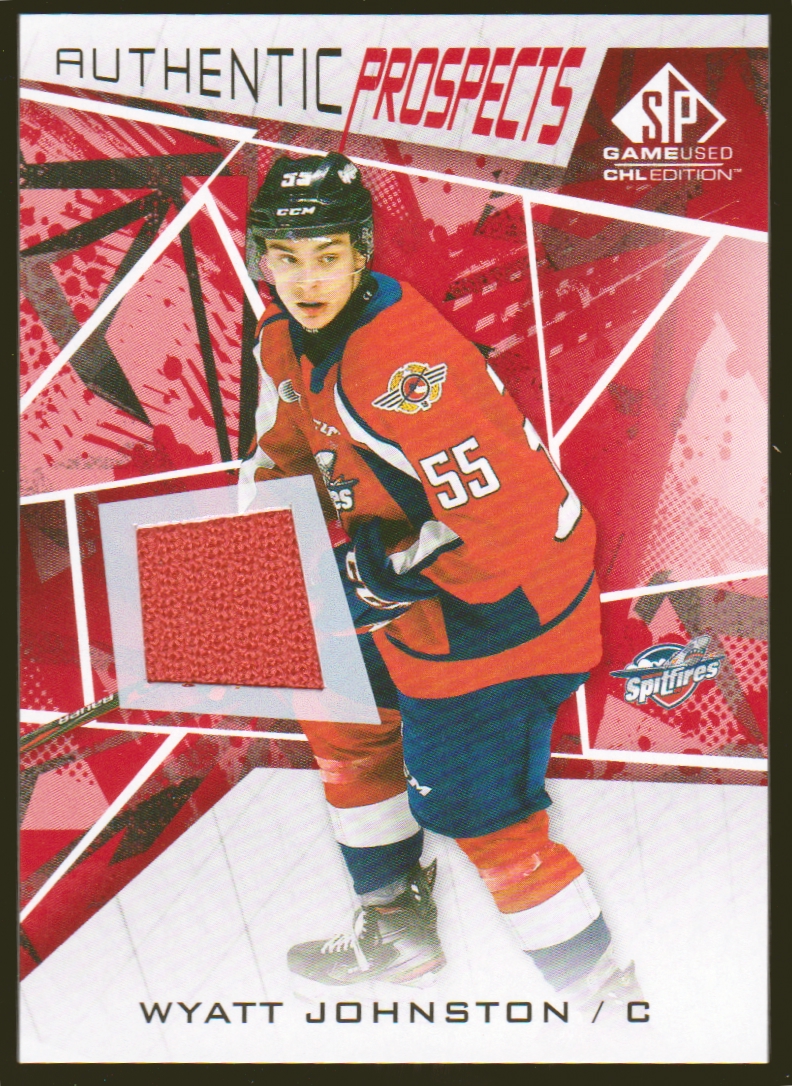 2021-22 SP Game Used CHL Jerseys Red #26 Wyatt Johnston (image for) 2021-22 SP Game Used CHL Jerseys Red #26 Wyatt Johnston