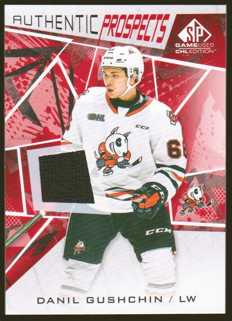 2021-22 SP Game Used CHL Jerseys Red #3 Danil Gushchin (image for) 2021-22 SP Game Used CHL Jerseys Red #3 Danil Gushchin