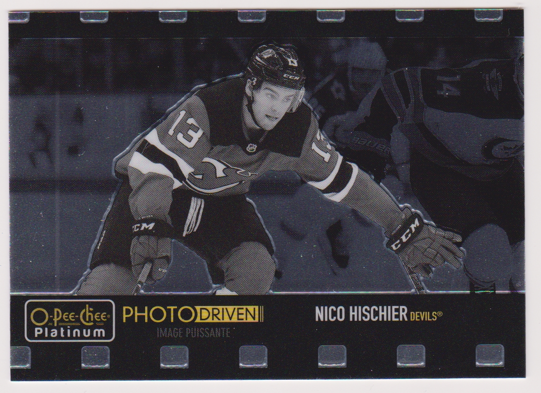 2020-21 O-Pee-Chee Platinum Photo Driven #PD15 Nico Hischier (image for) 2020-21 O-Pee-Chee Platinum Photo Driven #PD15 Nico Hischier