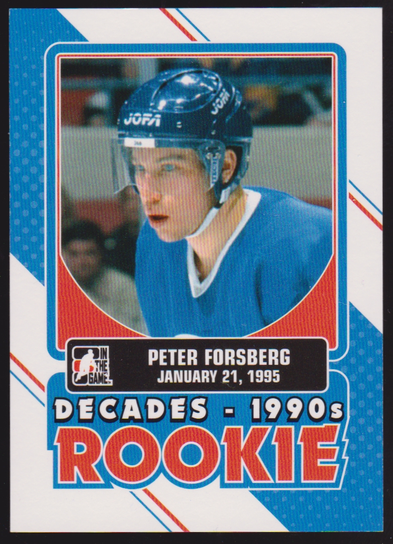 (image for) 2013-14 ITG Decades 1990s Rookies #DR19 Peter Forsberg