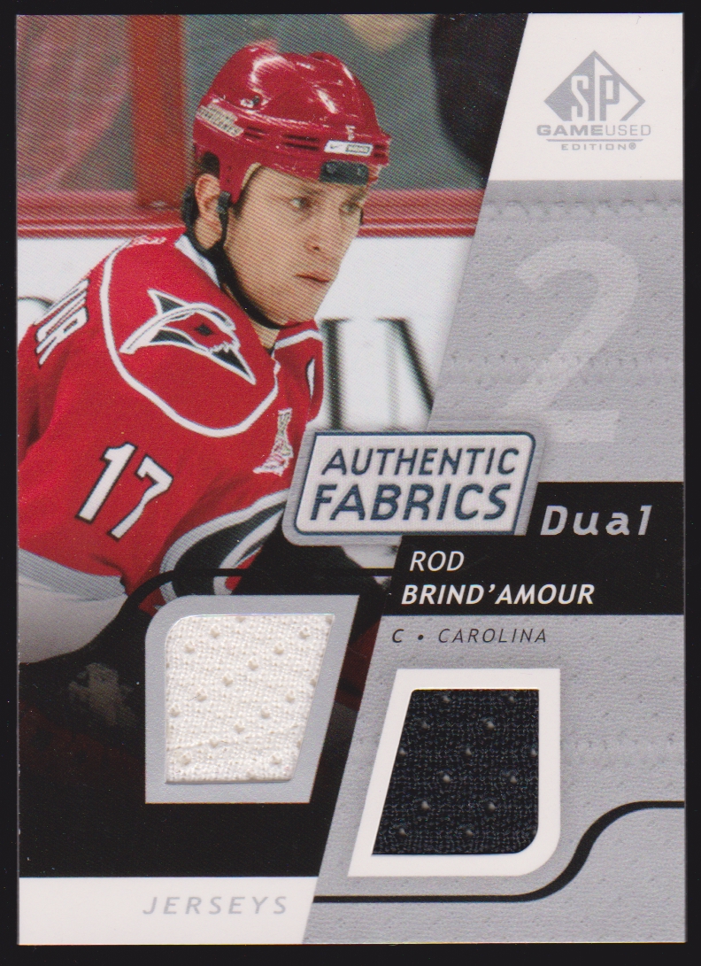 (image for) 2008-09 SP Game Used Dual Authentic Fabrics #AFRD Rod Brind'Amour
