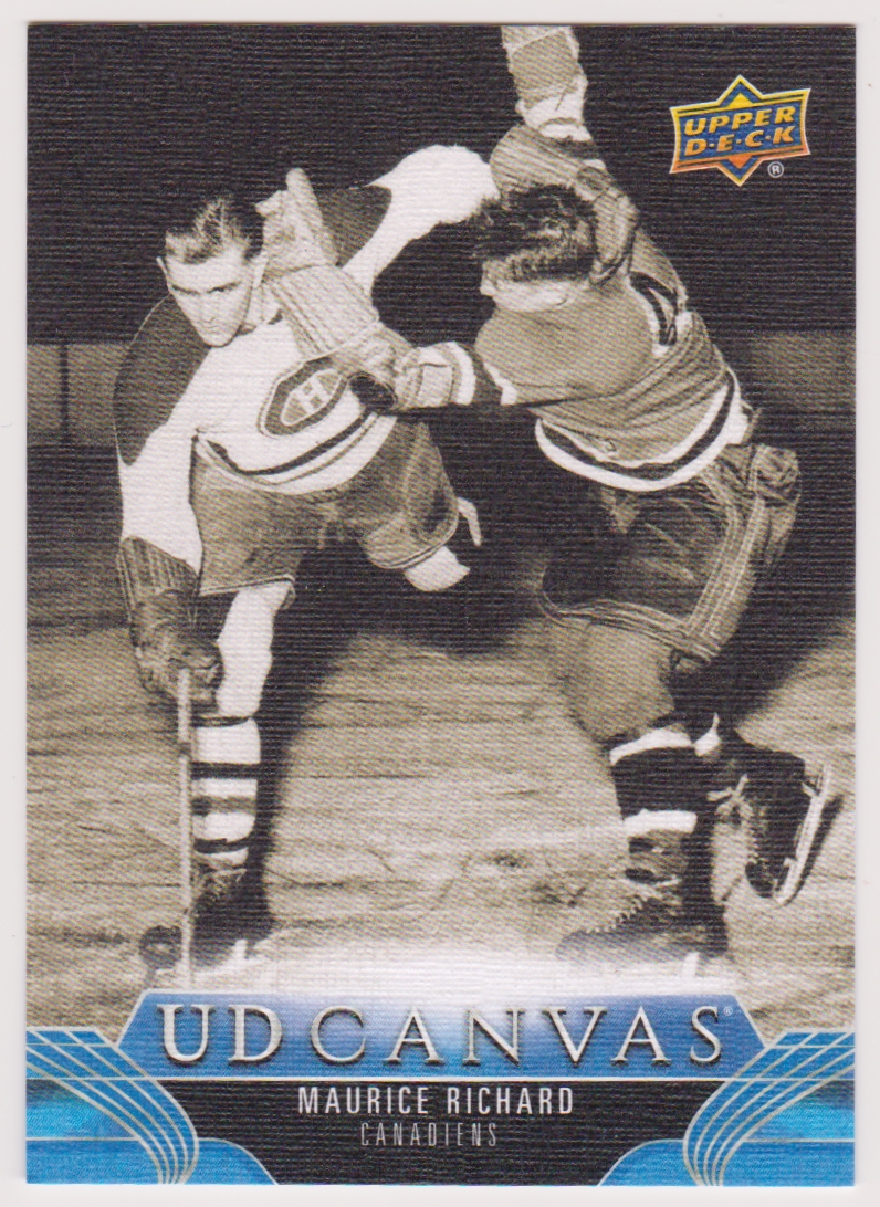 2023-24 Upper Deck UD Canvas #C242 Maurice Richard - Legends (image for) 2023-24 Upper Deck UD Canvas #C242 Maurice Richard - Legends