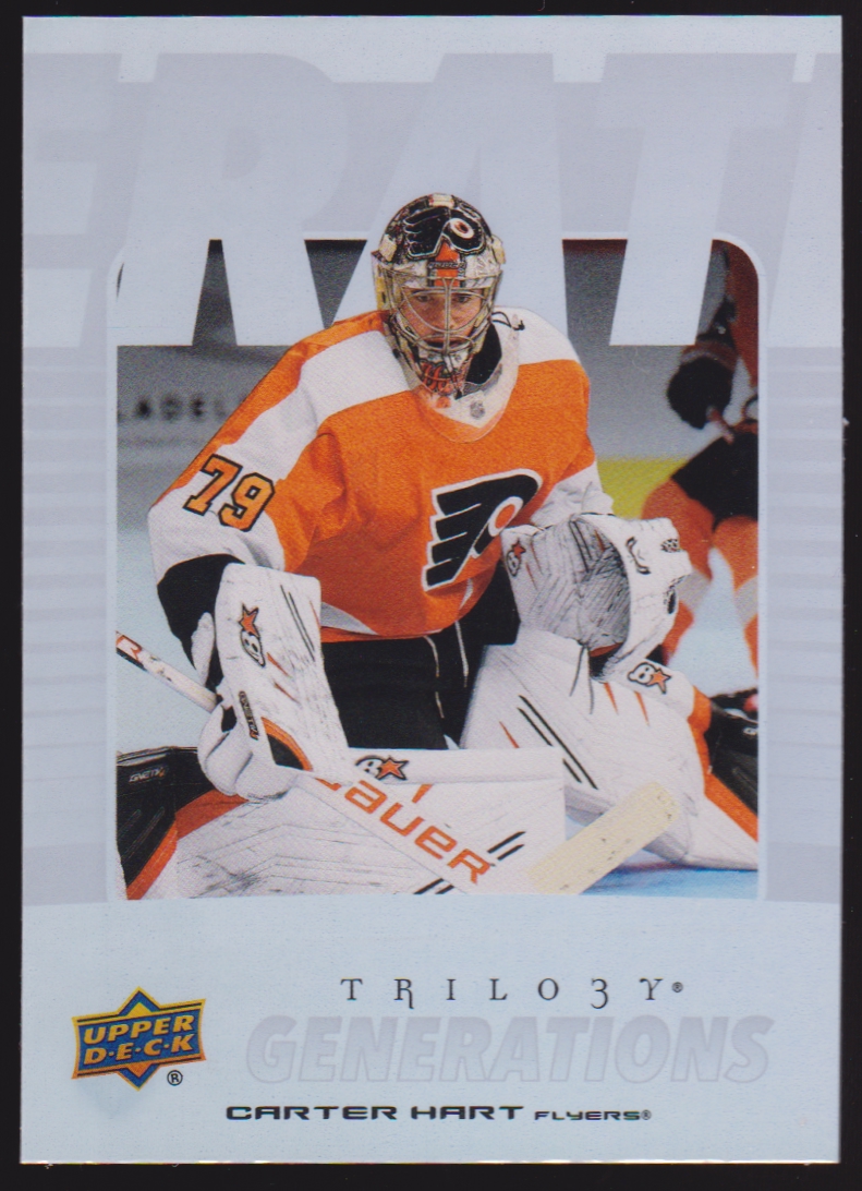 (image for) 2023-24 Upper Deck Trilogy Generations #TG12B Carter Hart