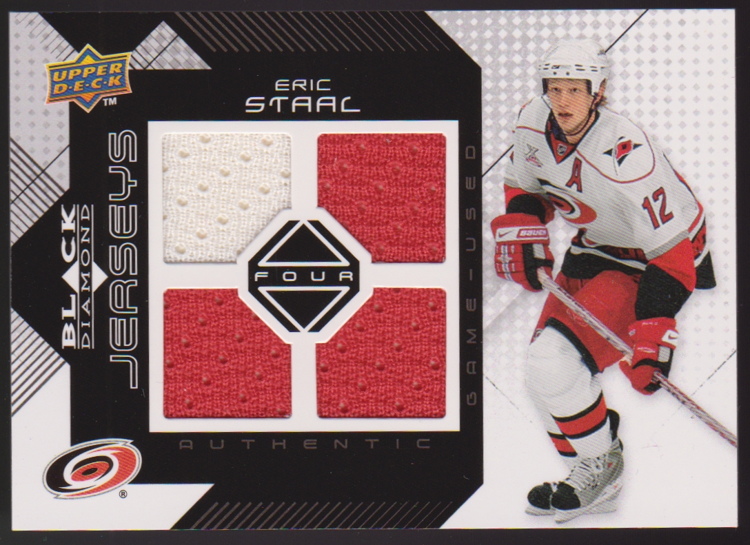 (image for) 2008-09 Black Diamond Jerseys Quad #BDJES Eric Staal