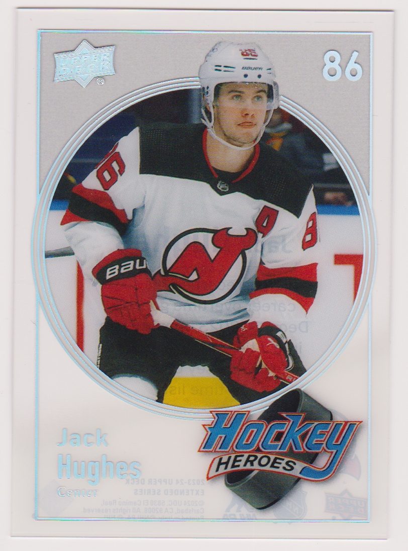 (image for) 2023-24 Upper Deck Hockey Heroes #HH26 Jack Hughes