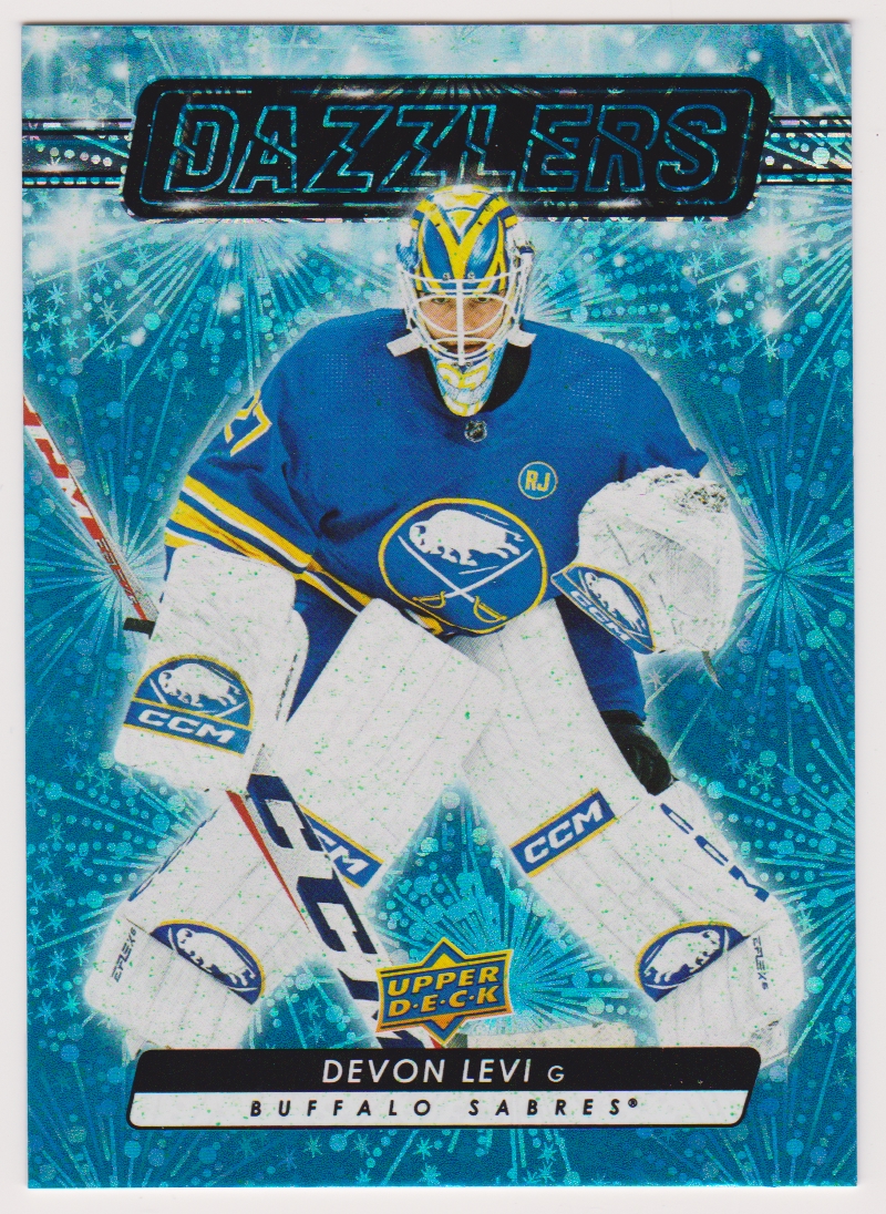 (image for) 2023-24 Upper Deck Dazzlers Blue #DZ111 Devon Levi - RC Year
