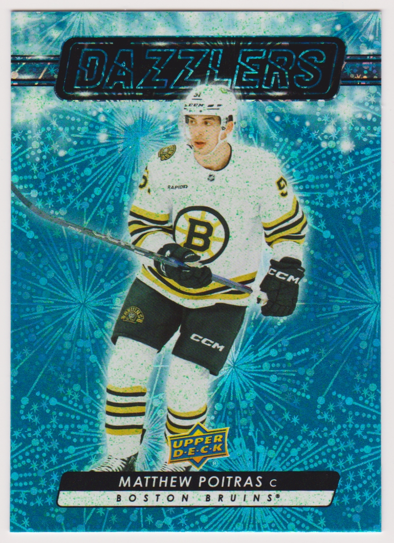 (image for) 2023-24 Upper Deck Dazzlers Blue #DZ150 Matthew Poitras - RC Year