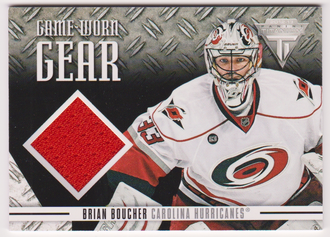 2012-13 Panini Titanium Game Worn Gear #GGBB1 Brian Boucher - Jerseys (image for) 2012-13 Panini Titanium Game Worn Gear #GGBB1 Brian Boucher - Jerseys