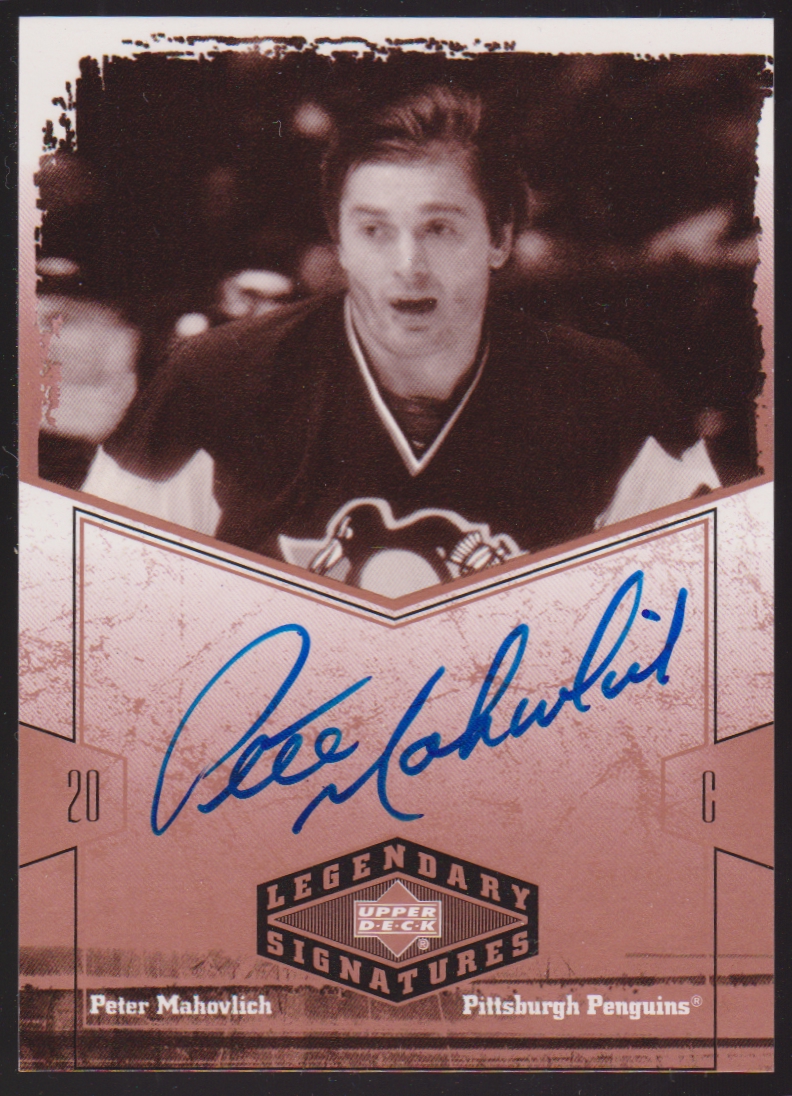 (image for) 2004-05 UD Legendary Signatures Autographs #PM Peter Mahovlich