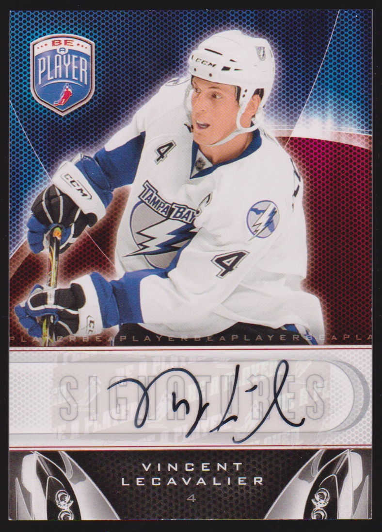 2009-10 Be A Player Signatures #SVL Vincent Lecavalier AUTO (image for) 2009-10 Be A Player Signatures #SVL Vincent Lecavalier AUTO