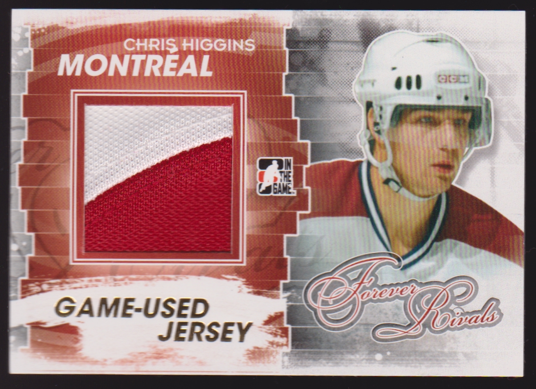 2012-13 ITG Forever Rivals Jerseys Gold #M47 Chris Higgins ... Only 10 copies (image for) 2012-13 ITG Forever Rivals Jerseys Gold #M47 Chris Higgins ... Only 10 copies