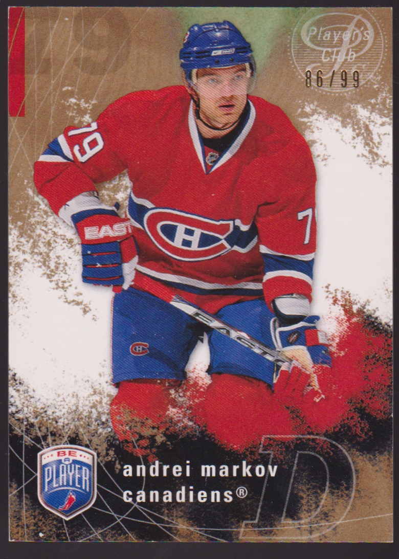 (image for) 2007-08 Be A Player Player's Club #106 Andrei Markov 86/99