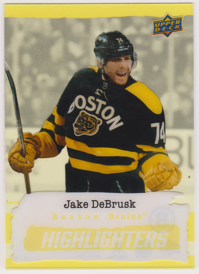 2023-24 Upper Deck Highlighters Yellow #HL4 Jake DeBrusk (image for) 2023-24 Upper Deck Highlighters Yellow #HL4 Jake DeBrusk