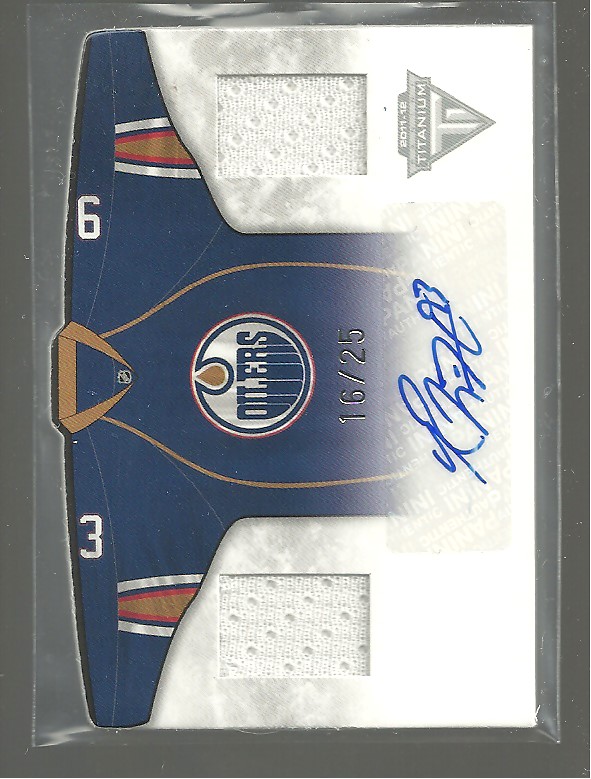 2011-12 Titanium Third Sweaters Memorabilia Auto Nugent-Hopkins (image for) 2011-12 Titanium Third Sweaters Memorabilia Auto Nugent-Hopkins