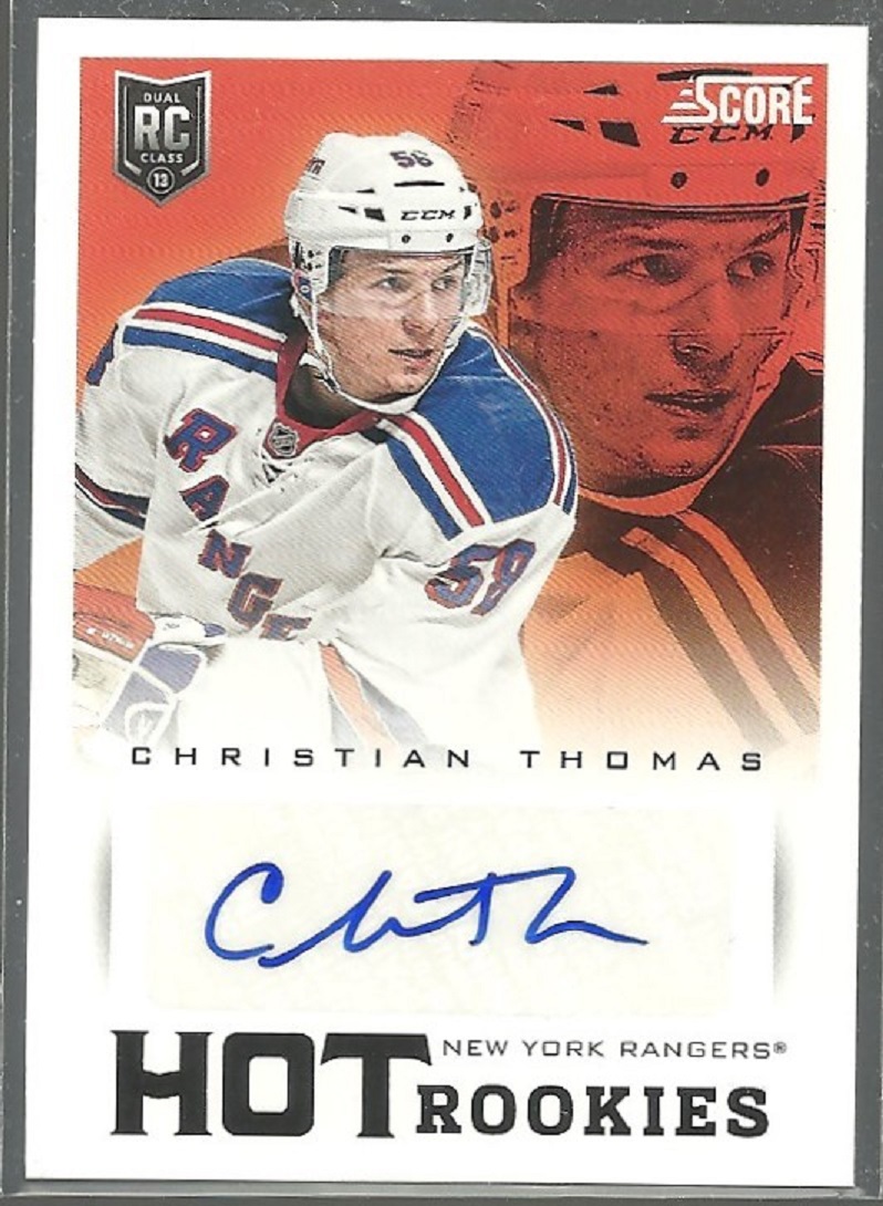 (image for) 2013-14 Score Hot Rookie Signatures #595 Christian Thomas AUTO