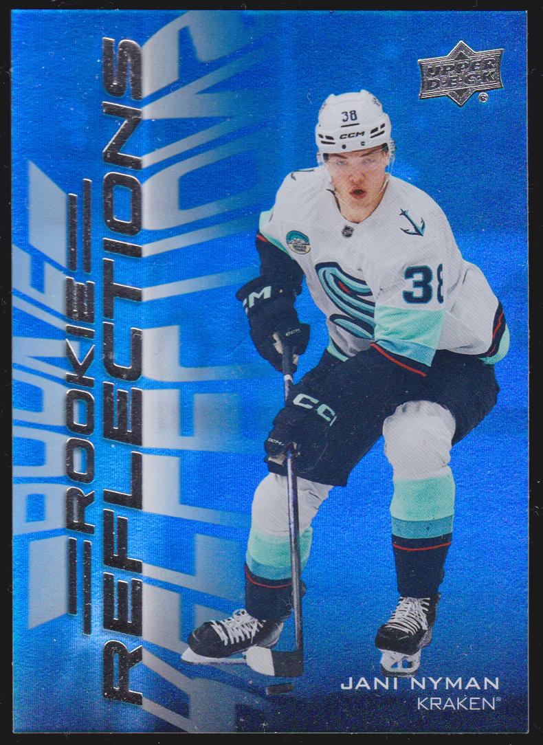 2025-26 Upper Deck Rookie Reflections #RR1 Jani Nyman - RC Year (image for) 2025-26 Upper Deck Rookie Reflections #RR1 Jani Nyman - RC Year