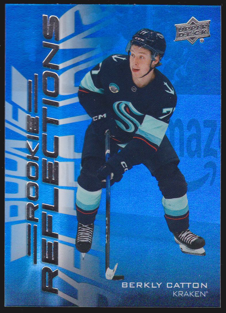 2025-26 Upper Deck Rookie Reflections #RR21 Berkly Catton - RC Year (image for) 2025-26 Upper Deck Rookie Reflections #RR21 Berkly Catton - RC Year