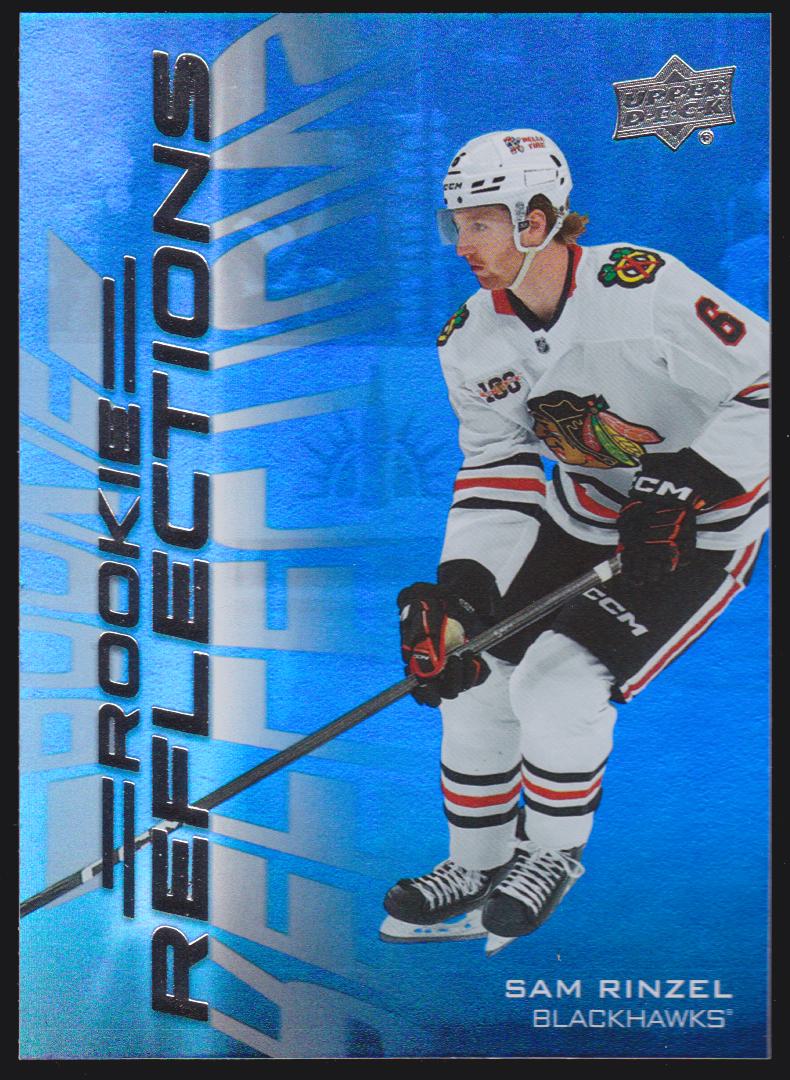 2025-26 Upper Deck Rookie Reflections #RR22 Sam Rinzel - RC Year (image for) 2025-26 Upper Deck Rookie Reflections #RR22 Sam Rinzel - RC Year