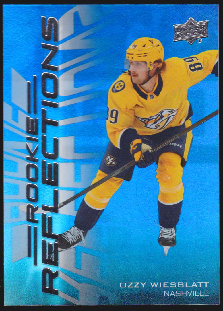 2025-26 Upper Deck Rookie Reflections #RR12 Ozzy Wiesblatt - RC Year (image for) 2025-26 Upper Deck Rookie Reflections #RR12 Ozzy Wiesblatt - RC Year