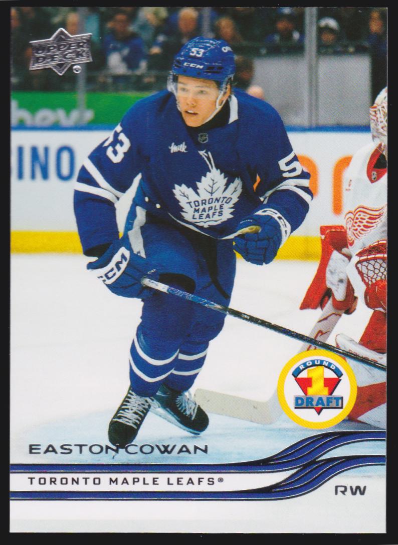 2025-26 Upper Deck #748 Easton Cowan - RC Year (image for) 2025-26 Upper Deck #748 Easton Cowan - RC Year