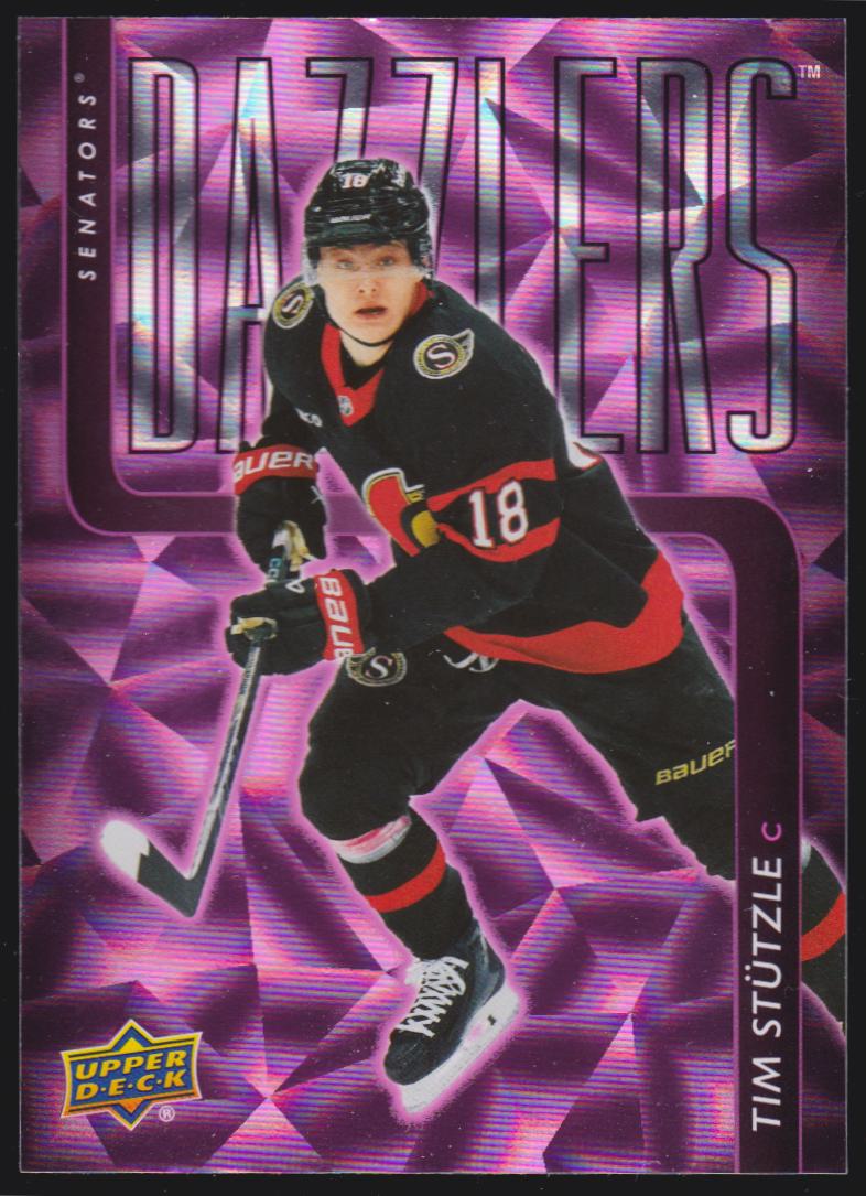2025-26 Upper Deck Dazzlers Pink #DZ3 Tim Stutzle (image for) 2025-26 Upper Deck Dazzlers Pink #DZ3 Tim Stutzle