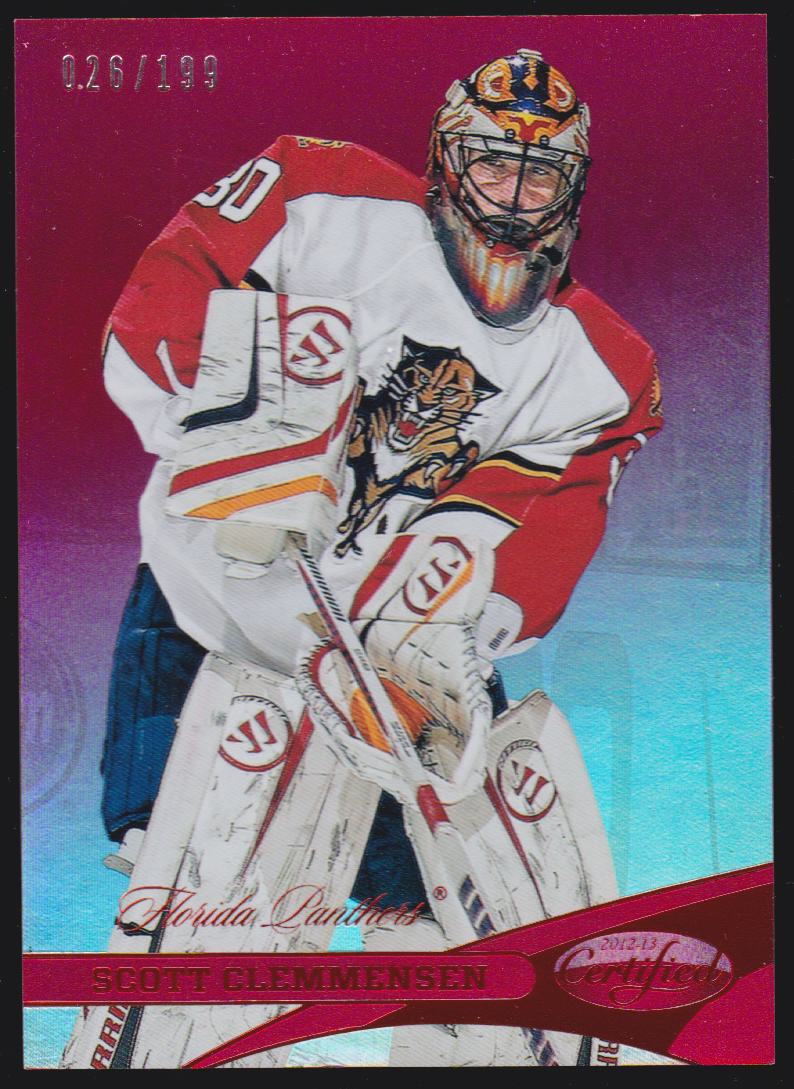2012-13 Certified Mirror Red #30 Scott Clemmensen - 026/199 (image for) 2012-13 Certified Mirror Red #30 Scott Clemmensen - 026/199
