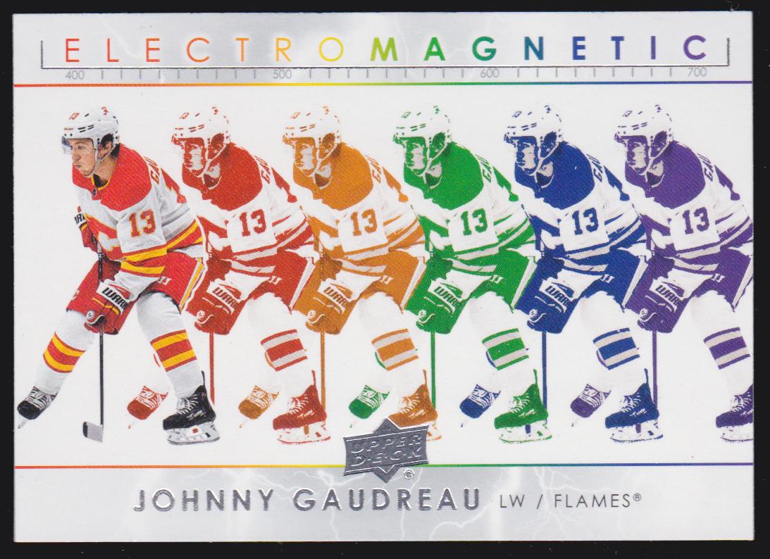 2021-22 Upper Deck Electromagnetic #EM15 Johnny Gaudreau (image for) 2021-22 Upper Deck Electromagnetic #EM15 Johnny Gaudreau