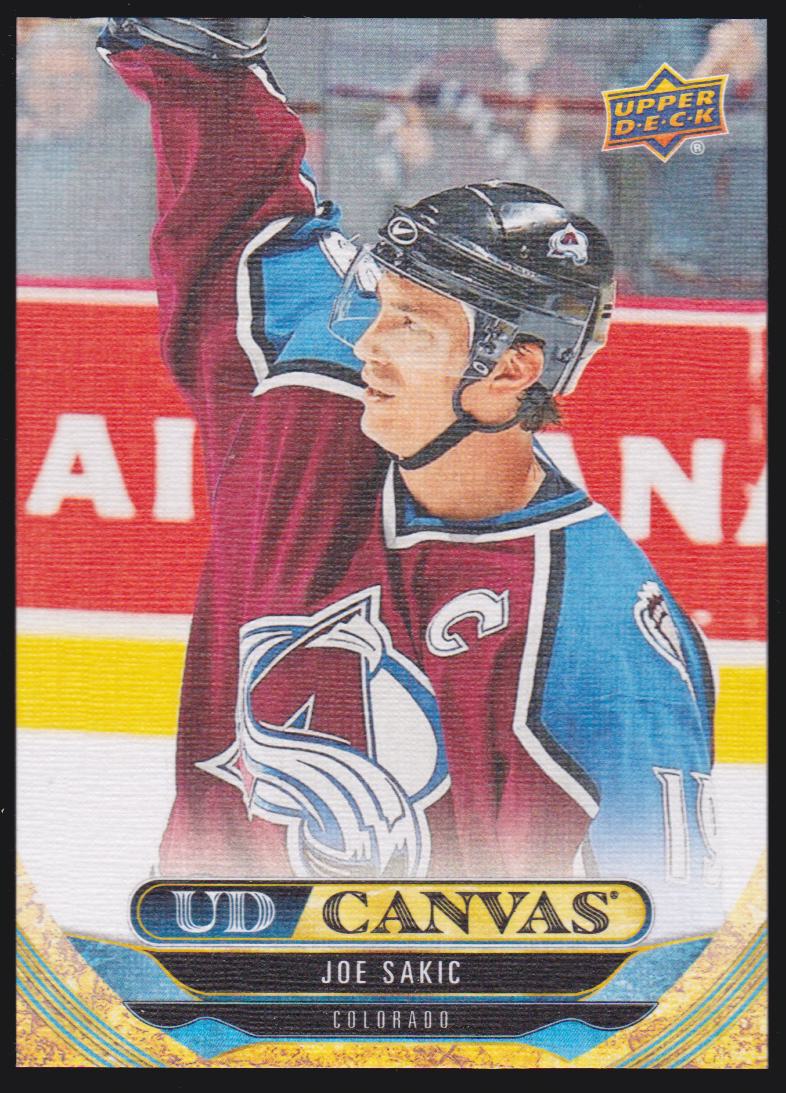 2024-25 Upper Deck UD Canvas #C246 Joe Sakic - Legends (image for) 2024-25 Upper Deck UD Canvas #C246 Joe Sakic - Legends