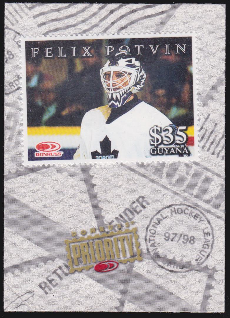 (image for) 1997-98 Donruss Priority Stamps #29 Felix Potvin