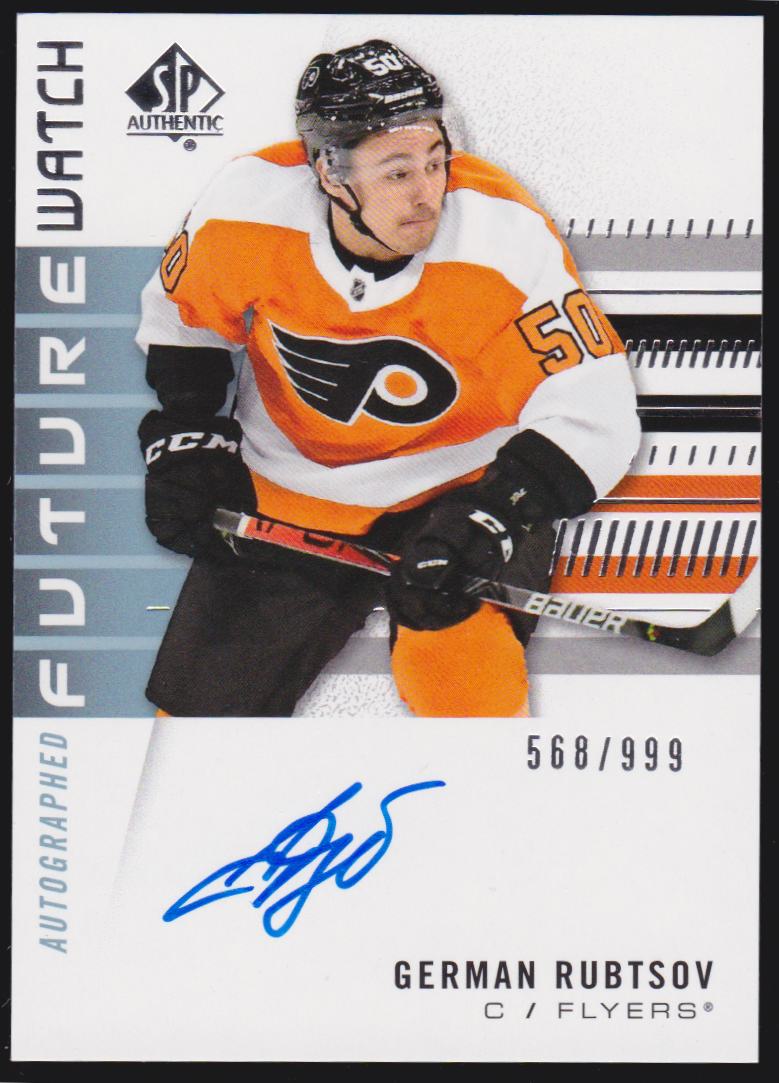 2019-20 SP Authentic #220 German Rubtsov FW AUTO 568/999 (image for) 2019-20 SP Authentic #220 German Rubtsov FW AUTO 568/999