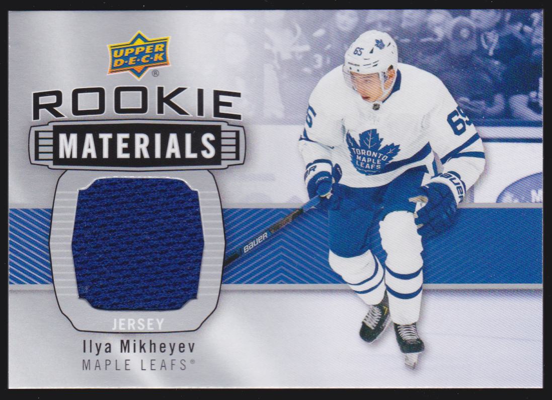 2019-20 Upper Deck Rookie Materials #RMIM Ilya Mikheyev (image for) 2019-20 Upper Deck Rookie Materials #RMIM Ilya Mikheyev