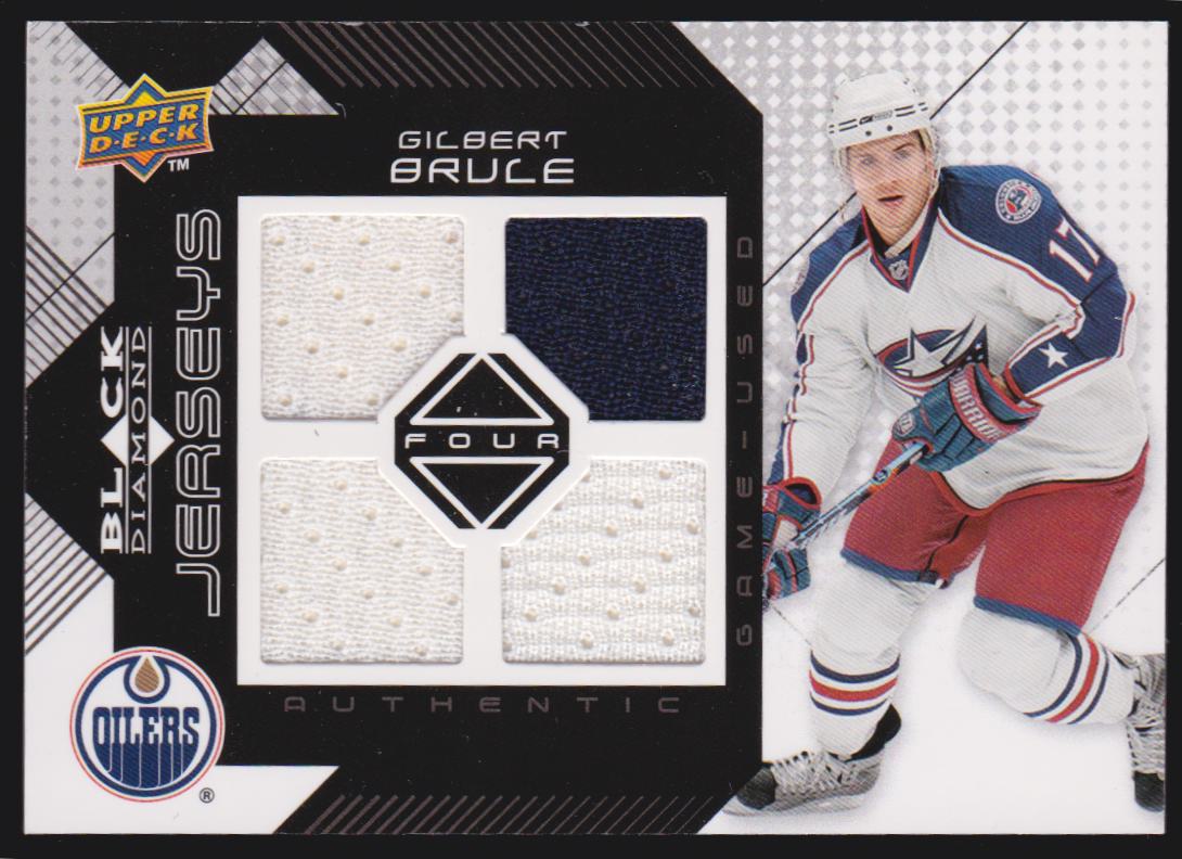 (image for) 2008-09 Black Diamond Jerseys Quad #BDJGB Gilbert Brule