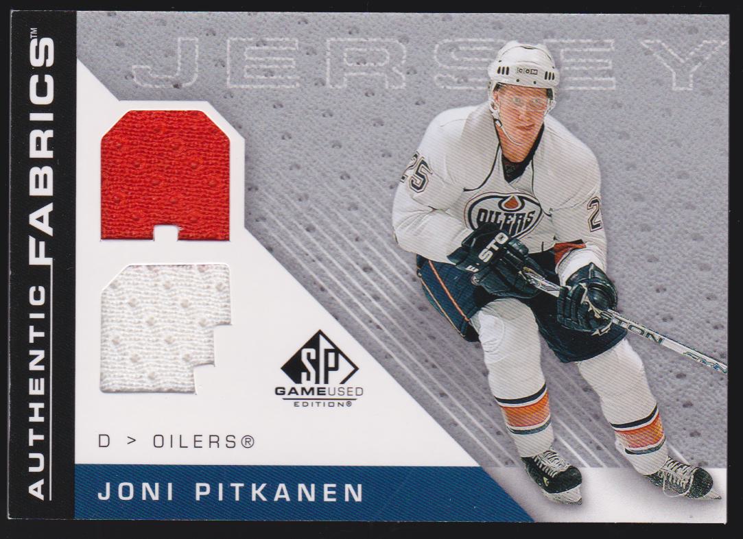 (image for) 2007-08 SP Game Used Authentic Fabrics #AFJP Joni Pitkanen
