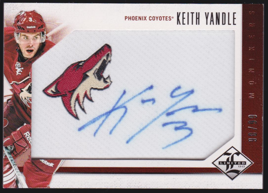 (image for) 2012-13 Limited Monikers #MKY Keith Yandle 90/99