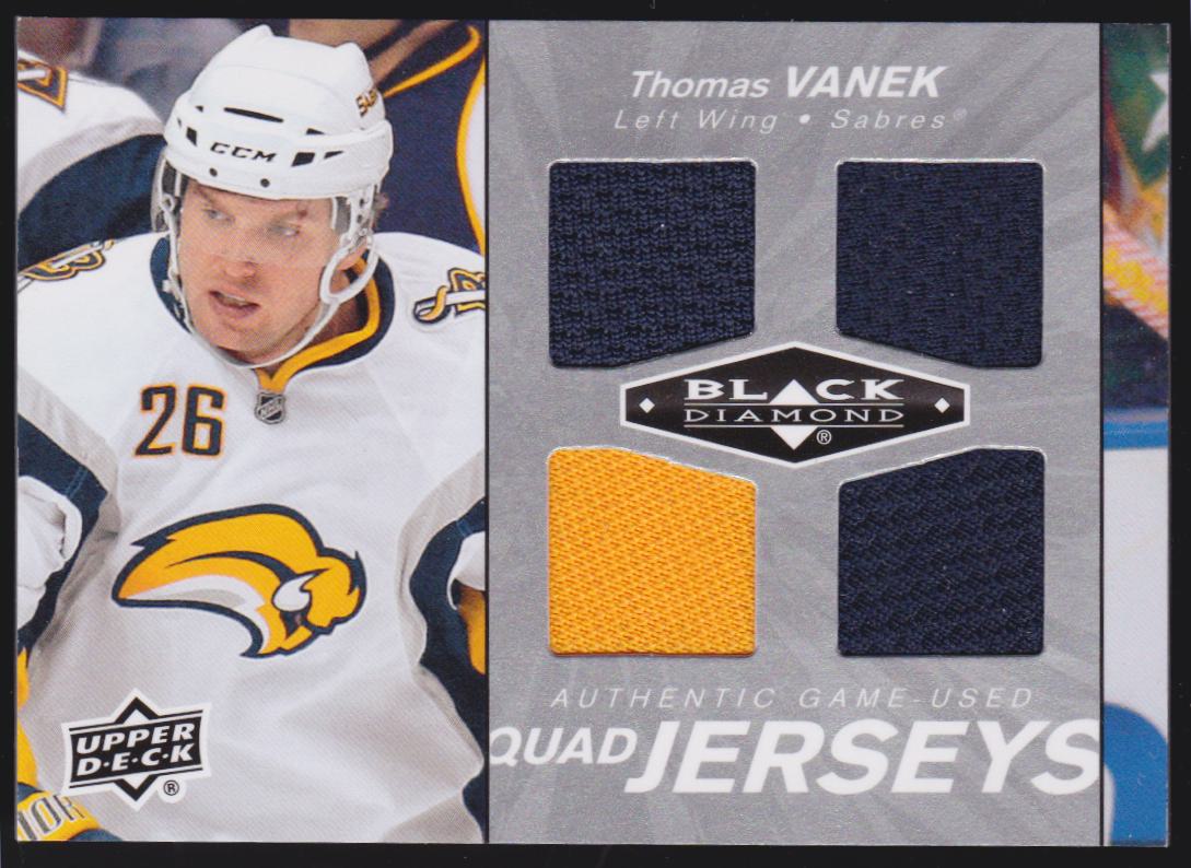 (image for) 2010-11 Black Diamond Jerseys Quad #QJTV Thomas Vanek