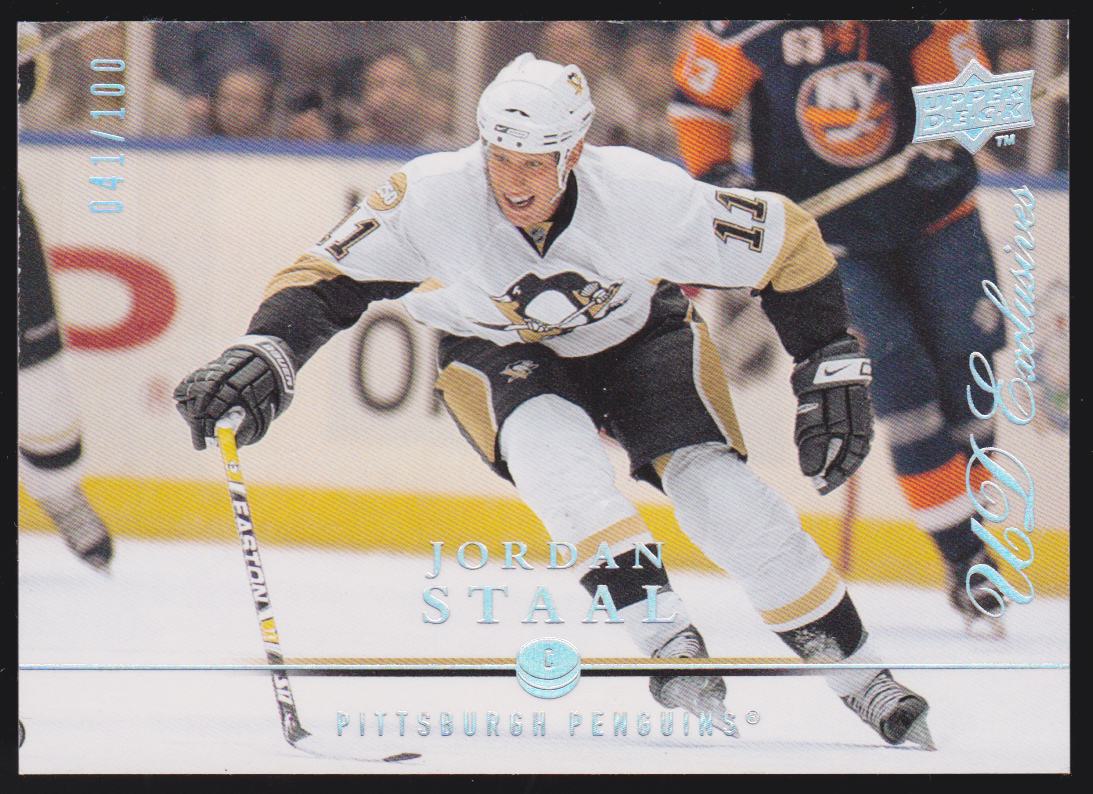 (image for) 2008-09 Upper Deck Exclusives #46 Jordan Staal 041/100