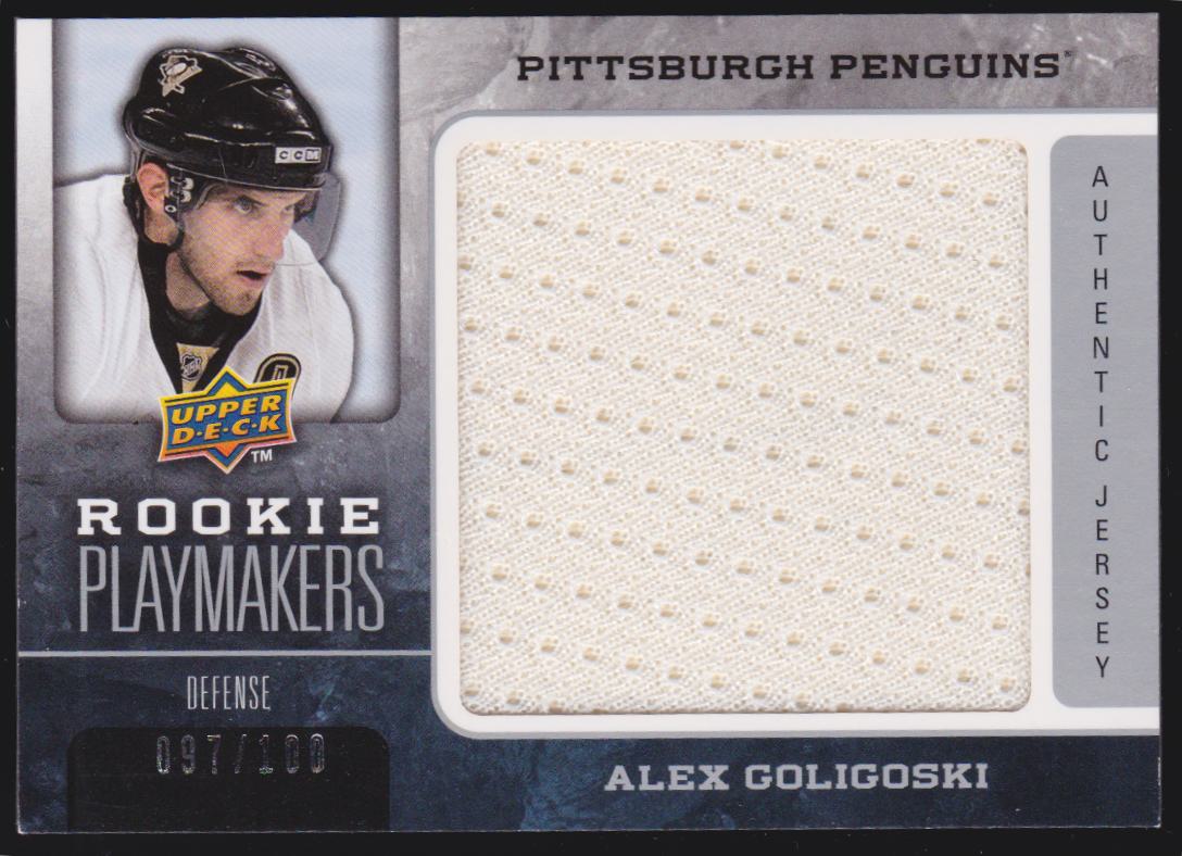 2008-09 Upper Deck Rookie Playmakers #RPAG Alex Goligoski - 097/100 (image for) 2008-09 Upper Deck Rookie Playmakers #RPAG Alex Goligoski - 097/100