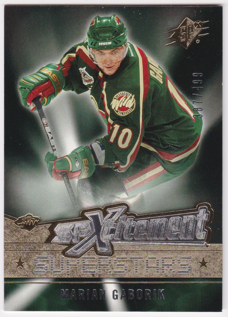 (image for) 2005-06 SPx Xcitement Superstars #XSMG Marian Gaborik 387/499