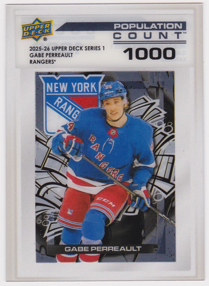 (image for) 2025-26 Upper Deck Population Count 1000 #PC9 Gabe Perreault - RC Year