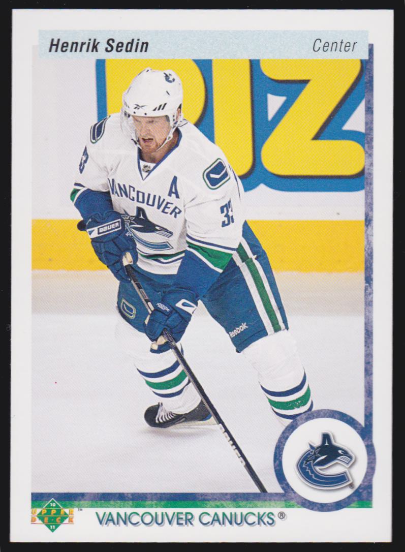 (image for) 2010-11 Upper Deck 20th Anniversary Parallel #7 Henrik Sedin