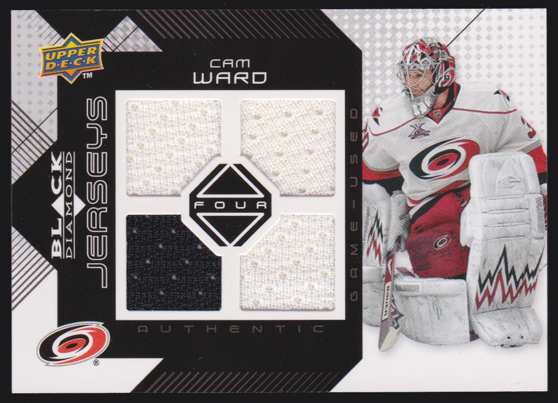 (image for) 2008-09 Black Diamond Jerseys Quad #BDJCW Cam Ward