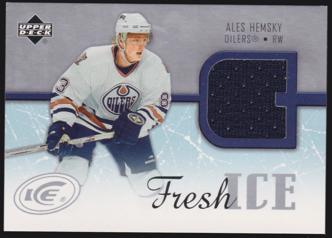 (image for) 2005-06 Upper Deck Ice Fresh Ice #FIHE Ales Hemsky - Jerseys