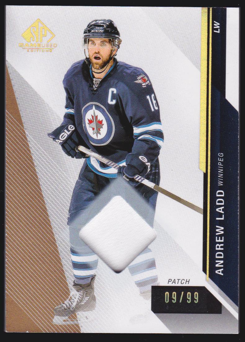(image for) 2014-15 SP Game Used Gold Spectrum Materials #73 Andrew Ladd 09/99