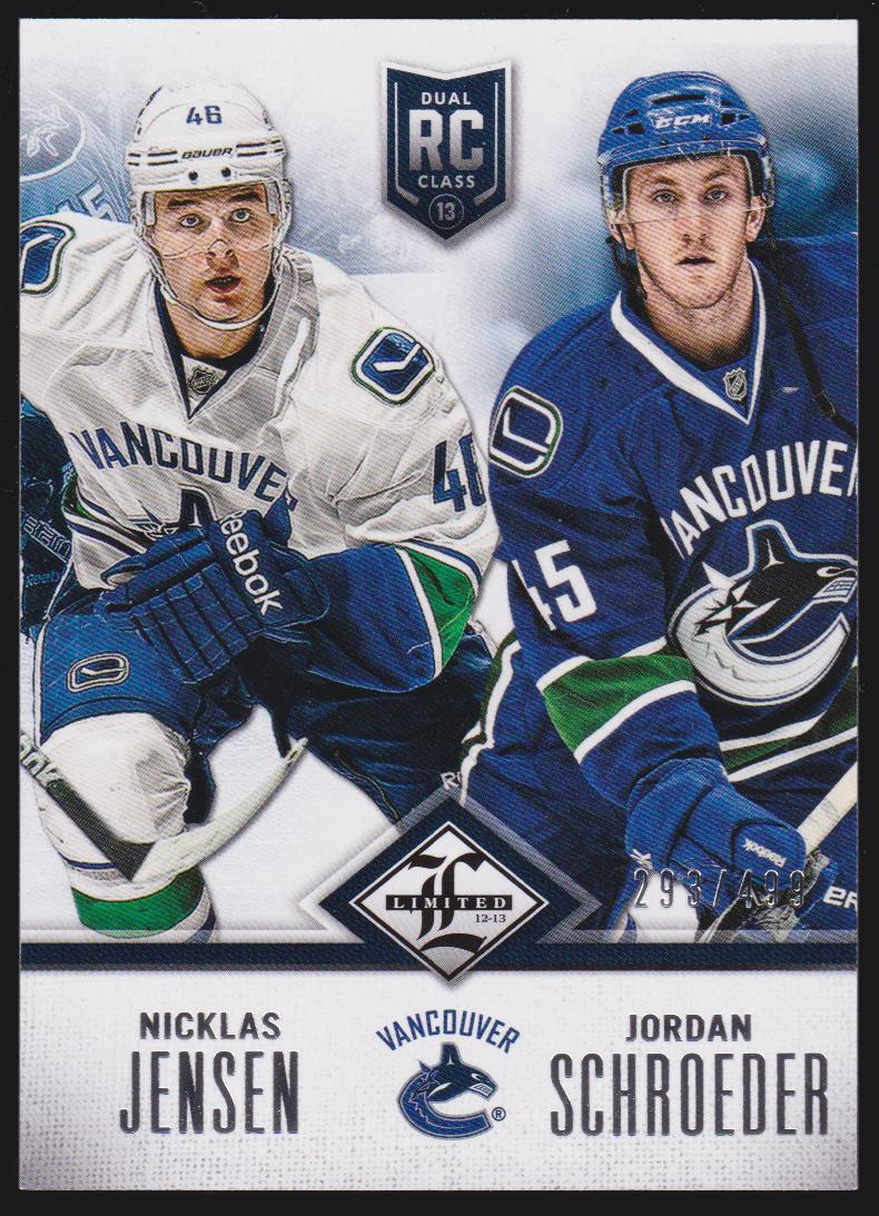 (image for) 2012-13 Limited Rookie Redemption #28 Nicklas Jensen/Jordan Schroeder 293/499 - XRC