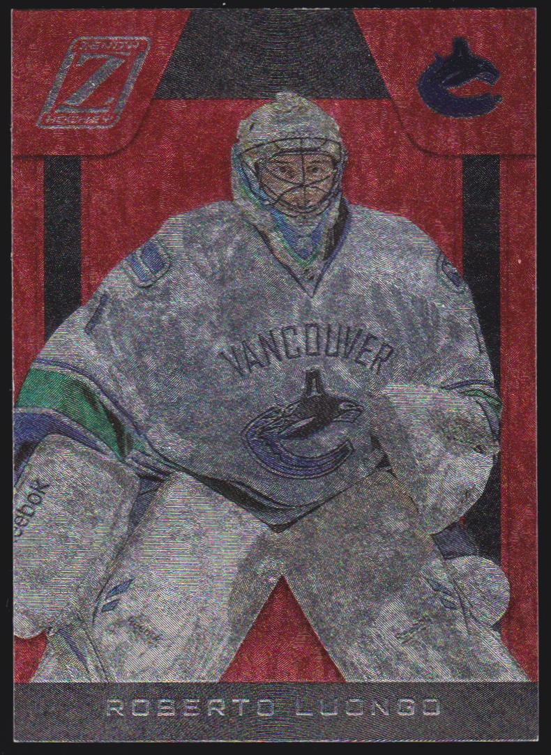 2010-11 Zenith Red Hot #3 Roberto Luongo (image for) 2010-11 Zenith Red Hot #3 Roberto Luongo