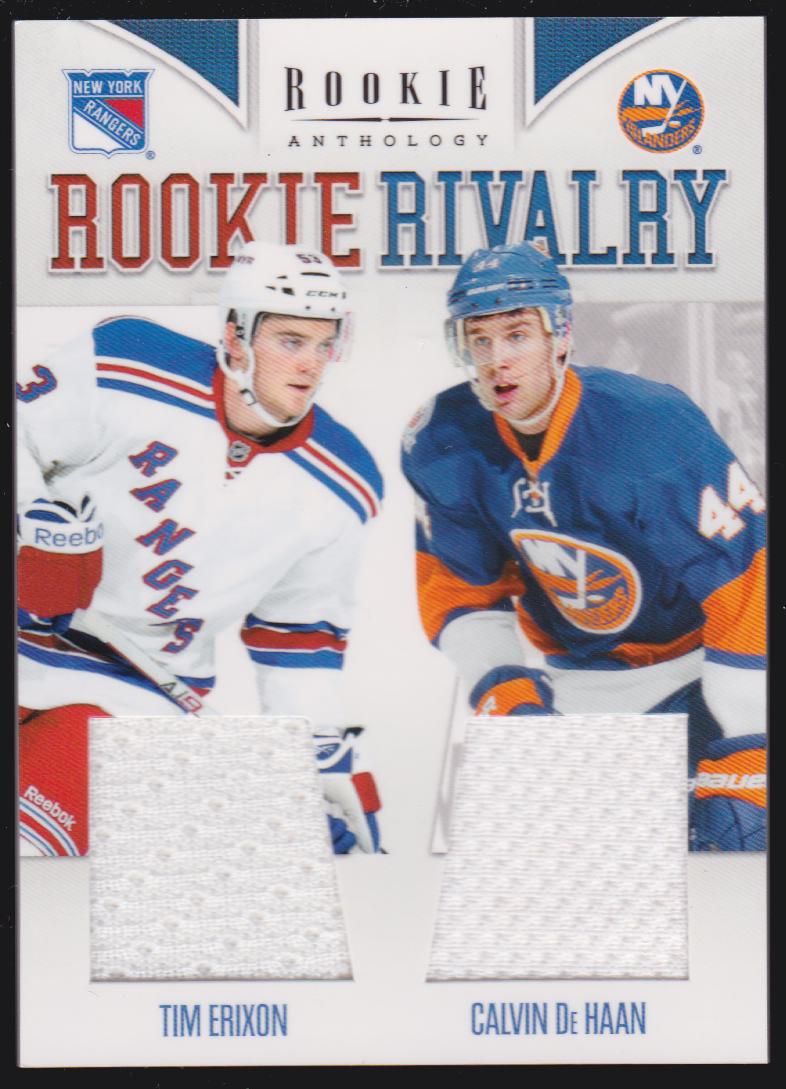 (image for) 2011-12 Panini Rookie Anthology Rookie Rivalry Dual Jerseys #6 Tim Erixon/Calvin de Haan