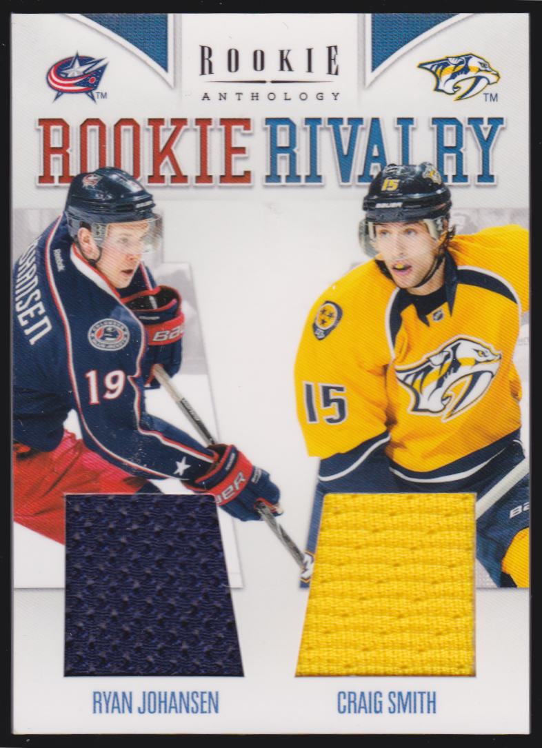 (image for) 2011-12 Panini Rookie Anthology Rookie Rivalry Dual Jerseys #8 Ryan Johansen/Craig Smith