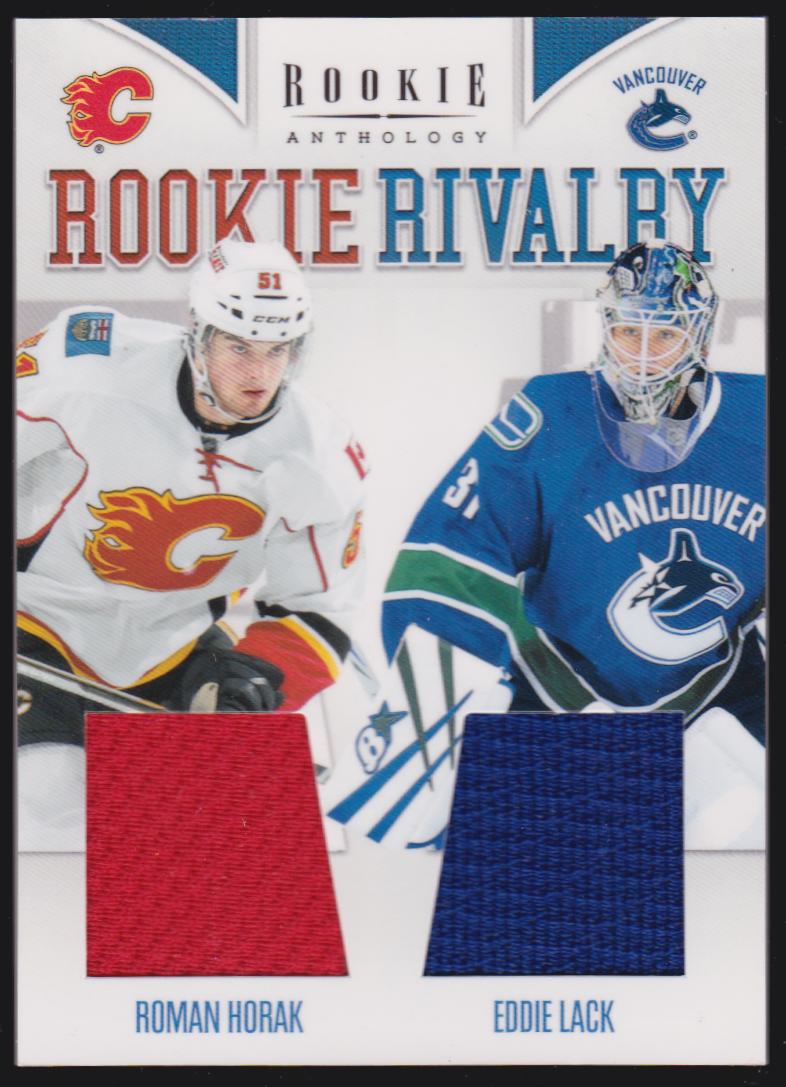 (image for) 2011-12 Panini Rookie Anthology Rookie Rivalry Dual Jerseys #15 Roman Horak/Eddie Lack