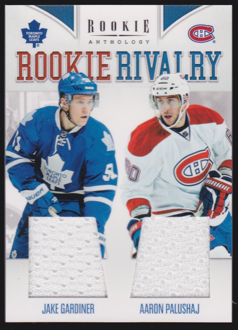 (image for) 2011-12 Panini Rookie Anthology Rookie Rivalry Dual Jerseys #10 Jake Gardiner/Aaron Palushaj